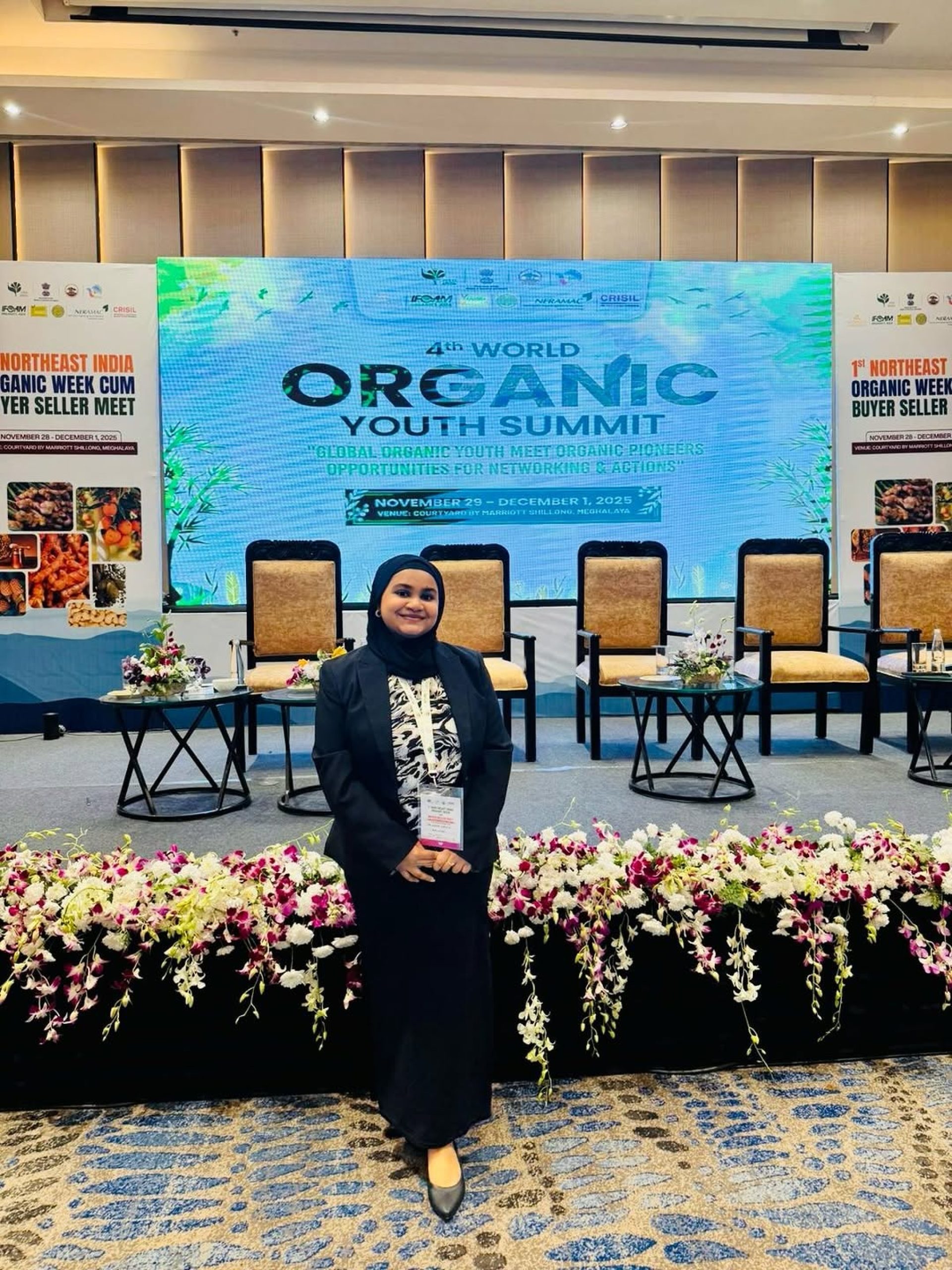 MCPR Secretary General Zuha Majid joined the IFOAM Organics Asia 4th World Organic Youth Summit and North East India Organic Week and Buyer Seller Meet 2025